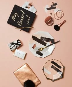 Harlow & Grey Party Supplies Rebelle Black & White Brush Strokes Cups