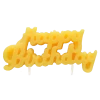 Ali Express Yellow Happy Birthday Candle Party Supplies