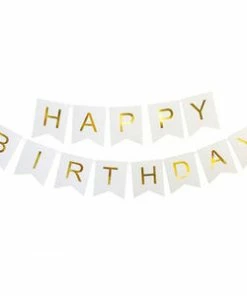 Amazon Gold Foil Happy Birthday Banner
