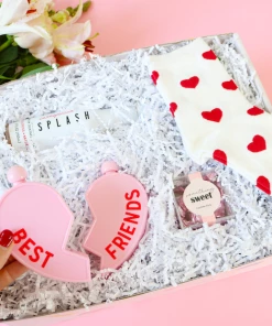 Rainbow Unicorn Birthday Surprise Heart Socks