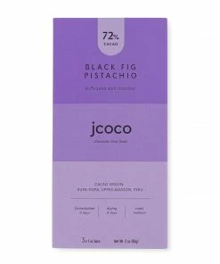 JCOCO Chocolate JCOCO Black Fig Pistachio Chocolate Sweet Treats