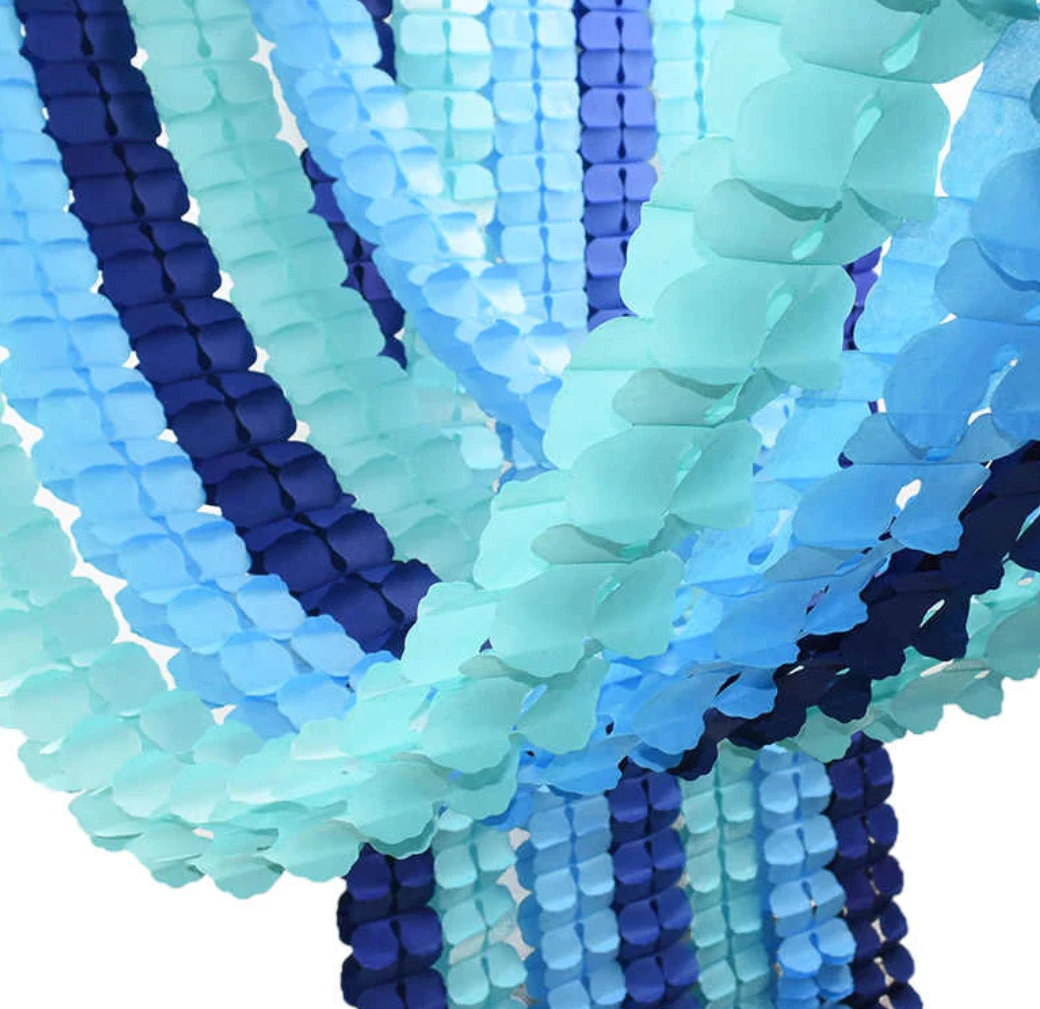 Ali Express Blue Ombre Garland Set 3 Ali Express Blue Ombre Garland Set