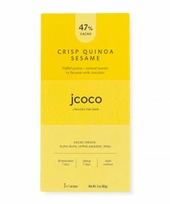 JCOCO Chocolate JCOCO Crisp Quinoa Sesame Chocolate Sweet Treats