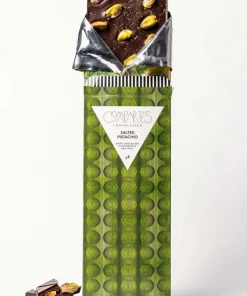 Compartés Chocolate Compartés Salted Pistachio Dark Chocolate Bar Sweet Treats