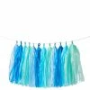 Meri Meri Party Supplies Blue Tassel Garland