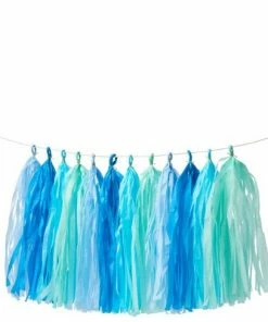 Meri Meri Party Supplies Blue Tassel Garland
