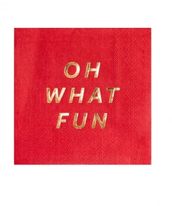 Harlow & Grey Party Supplies Oh What Fun Cocktail Napkins