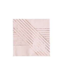 Harlow & Grey Party Supplies Amethyst Pink Striped Large Napkins