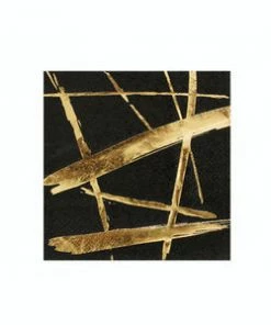 Harlow & Grey Party Supplies Noir Brush Strokes Small Napkins