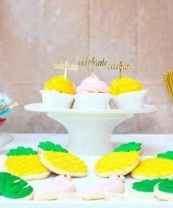 The Roc Shop Party Supplies Celebrate Cupcake Toppers