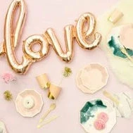 Harlow & Grey Manhatten Dark Green Watercolor Large Plates Party Supplies