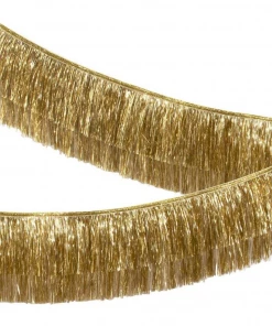 Meri Meri Party Supplies Gold Iridescent Tinsel Fringe Garland