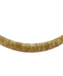 Meri Meri Party Supplies Gold Iridescent Tinsel Fringe Garland