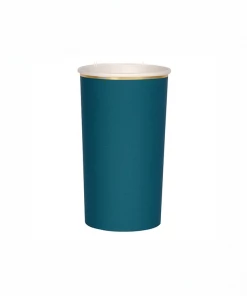 Meri Meri Dark Teal Highball Cups Party Supplies