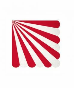 Meri Meri Red Stripe Large Napkin