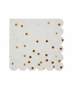 Meri Meri Rose Gold Confetti Small Napkins