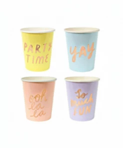 Meri Meri Party Supplies Typographic Party Cup