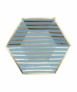 Harlow & Grey Malibu - Blue Striped Small Paper Plates