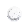 Paper Eskimo Geo Silver Confetti Small Plates