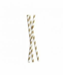 Paper Eskimo Gold Crush Paper Straws