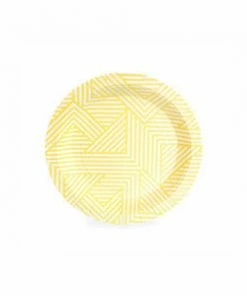 Paper Eskimo Hello Yellow Small Plates Party Supplies