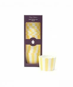 Paper Eskimo Limoncello Stripe Baking Cups