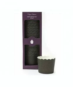 Paper Eskimo Black Baking Cups Party Supplies