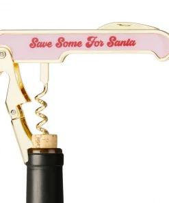 Blush Kitchen + Barware Save Some For Santa Corkscrew