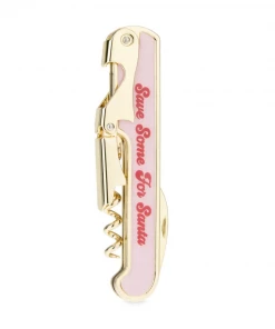Blush Kitchen + Barware Save Some For Santa Corkscrew