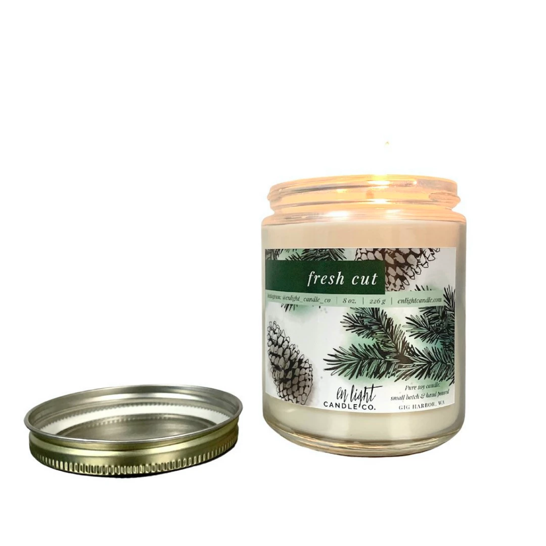 Enlight Candle Co. Fresh Cut Soy Candle Home Decor 4 Enlight Candle Co. Fresh Cut Soy Candle Home Decor