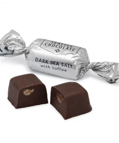 Sweet Treats Seattle Chocolate Dark Sea Salt Toffee Truffle Favor