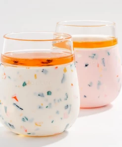 W & P Kitchen + Barware Terrazzo Porter Glass