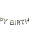 Meri Meri Silver Happy Birthday Garland Party Supplies 1 Meri Meri Silver Happy Birthday Garland Party Supplies