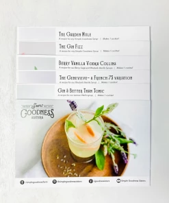 Simple Goodness Sisters New Arrivals Lemon Herb & Rhubarb Vanilla Recipe Cards