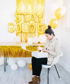 Ali Express Gold Metallic Fringe Garland