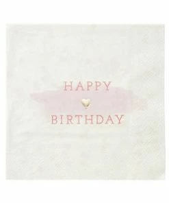 Talking Tables Party Supplies We Heart Pink Large Napkins
