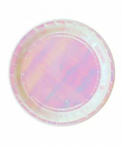 Talking Tables We Heart Pastel Iridescent Plates Party Supplies