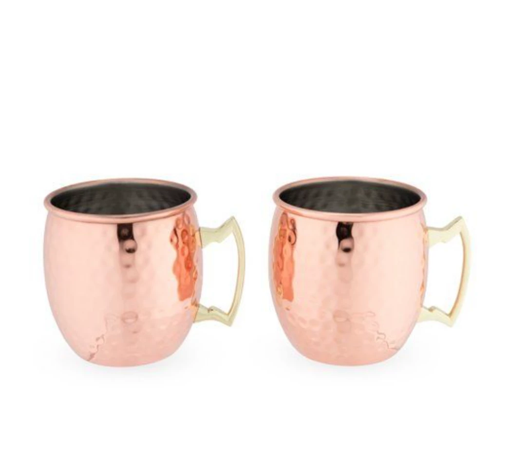 True Brands Drinks + Cocktails Copper Moscow Mule Mugs 4 True Brands Drinks + Cocktails Copper Moscow Mule Mugs