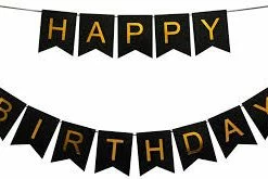 Amazon Gold Foil Happy Birthday Banner
