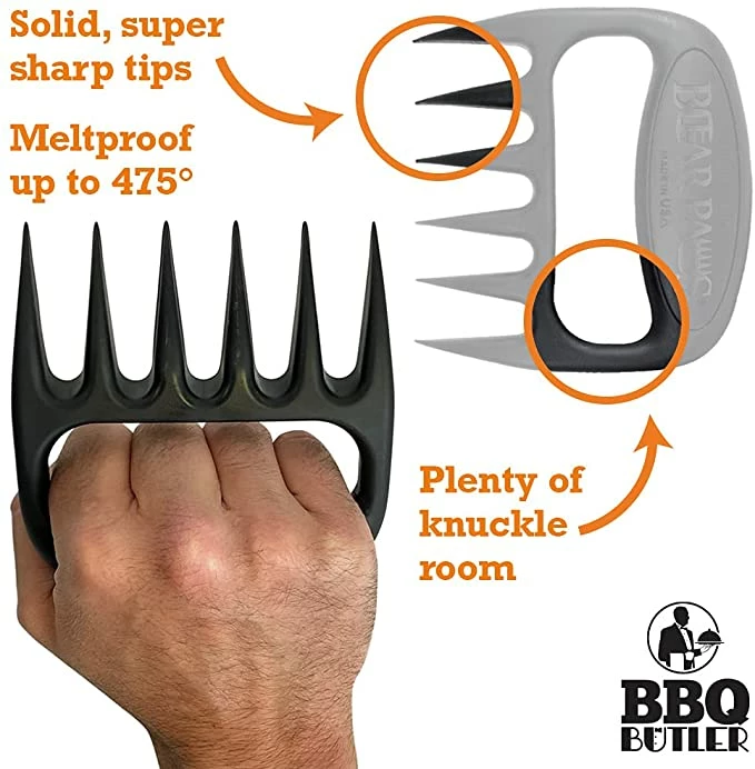 Bear Paws Products Black Original Meat Shredder 4 Bear Paws Products Black Original Meat Shredder