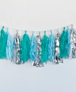 Ali Express Shimmering Blue Tassel Garland Party Supplies
