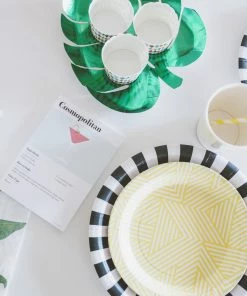 Paper Eskimo Black Tie Dinner Plates Party Supplies