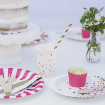 Paper Eskimo Party Supplies Pop Pink Baking Cups 4 Paper Eskimo Party Supplies Pop Pink Baking Cups