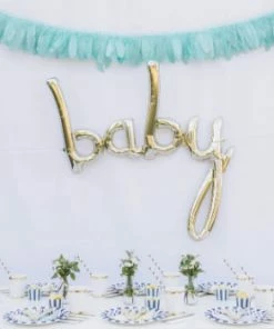 Poppies For Grace Mint Feather Garland Party Supplies