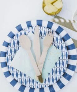 Paper Eskimo Party Supplies Naut So Navy Dinner Plates