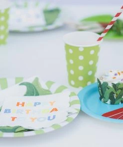 Paper Eskimo Party Supplies Apple Green Party Cups