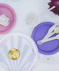 Talking Tables We Heart Pastel Iridescent Plates Party Supplies