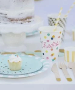 Meri Meri Gold Wooden Cutlery Party Supplies