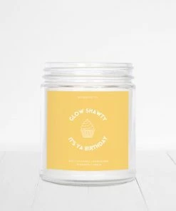 Box Babe Gift Co. New Arrivals Glow Shawty It's Ya Birthday Candle - Caribbean Teakwood