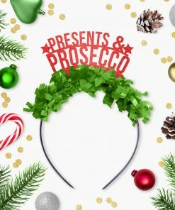Festive Gal Presents & Prosecco Holiday Party Crown Party Supplies 6 Festive Gal Presents & Prosecco Holiday Party Crown Party Supplies